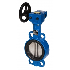 149G079901 | Дисковый повортоный затвор SYLAX  Ду 25, Ру10, с ручным редуктор.приводом, диск- нерж.сталь,для установки в середине трубопровода,корпус-чугун с резьб.отверстиями,с полиамидным покрыт.уплот.-EPDM,Тмакс=130С, Арт.149G079901