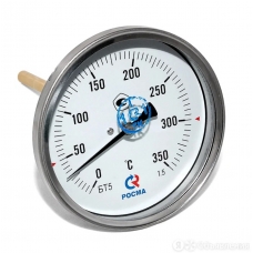 Термометр биметаллический тип БТ-51.211. 0..+60°C, 100 мм, L=46мм, G1/2" (сзади), кл.1,5, Росма арт.00000002586